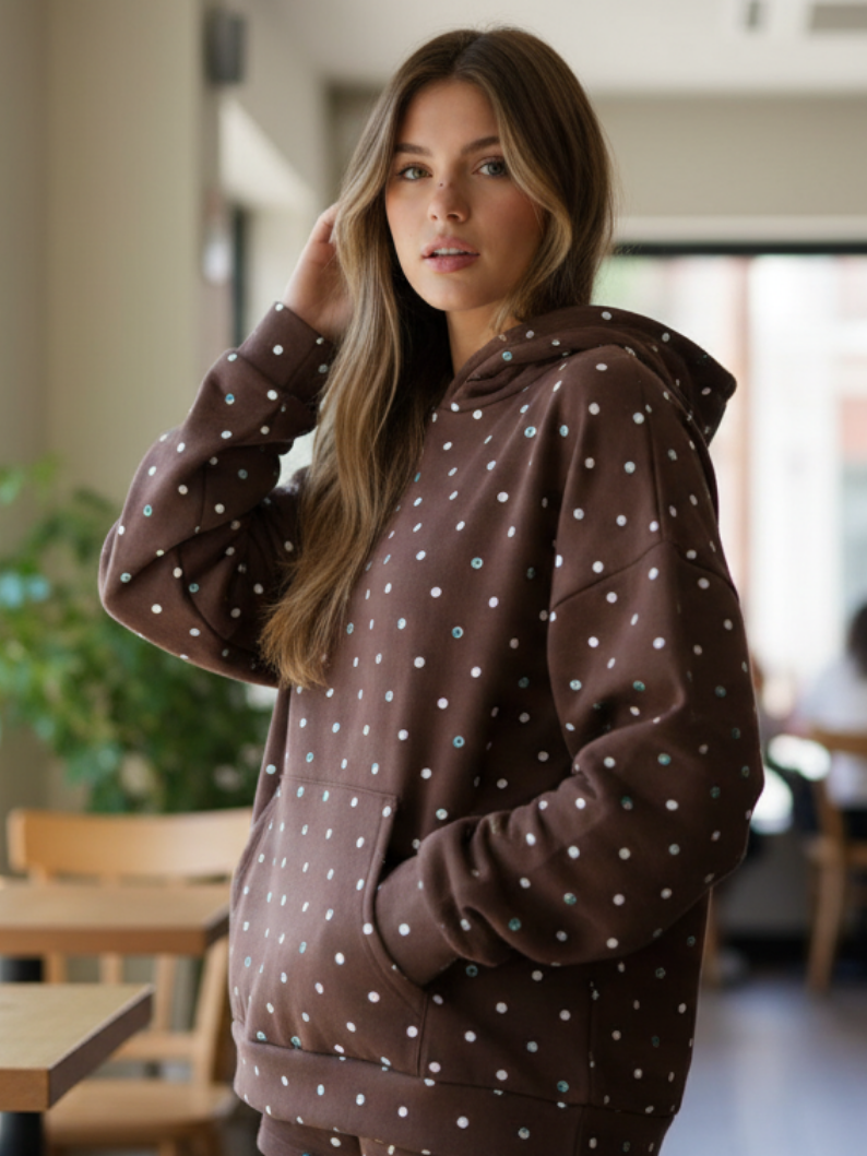 Brown Polka Dot Set