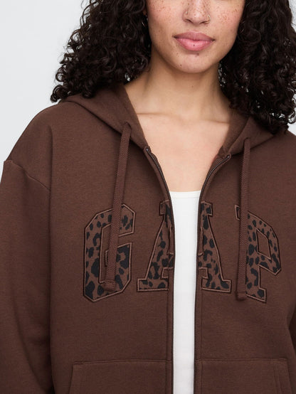 GAP Cheetah Logo Zip Hoodie & Pant Set