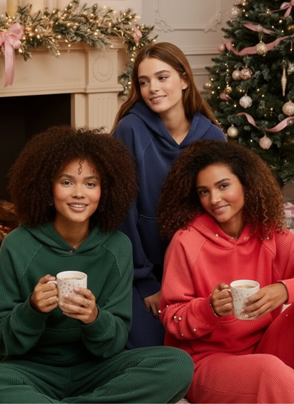 Essential Waffle Hoodie & Trouser Set