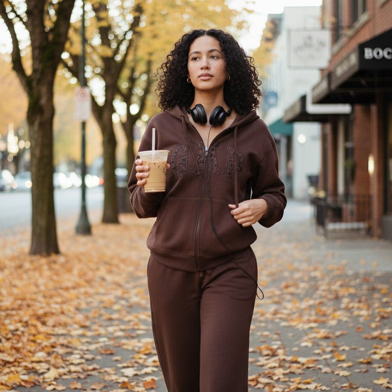 GAP Cheetah Logo Zip Hoodie & Pant Set