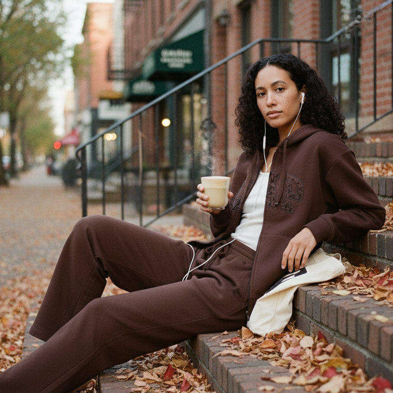 GAP Cheetah Logo Zip Hoodie & Pant Set