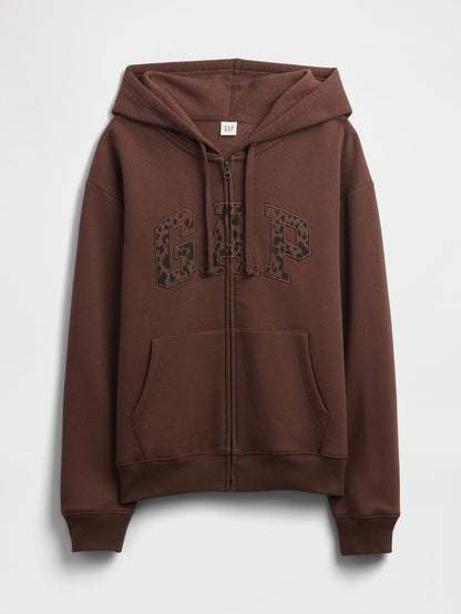 GAP Cheetah Logo Zip Hoodie & Pant Set